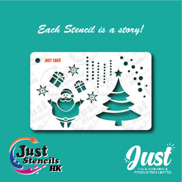 Just Stencils - C003 Christmas Santa Claus