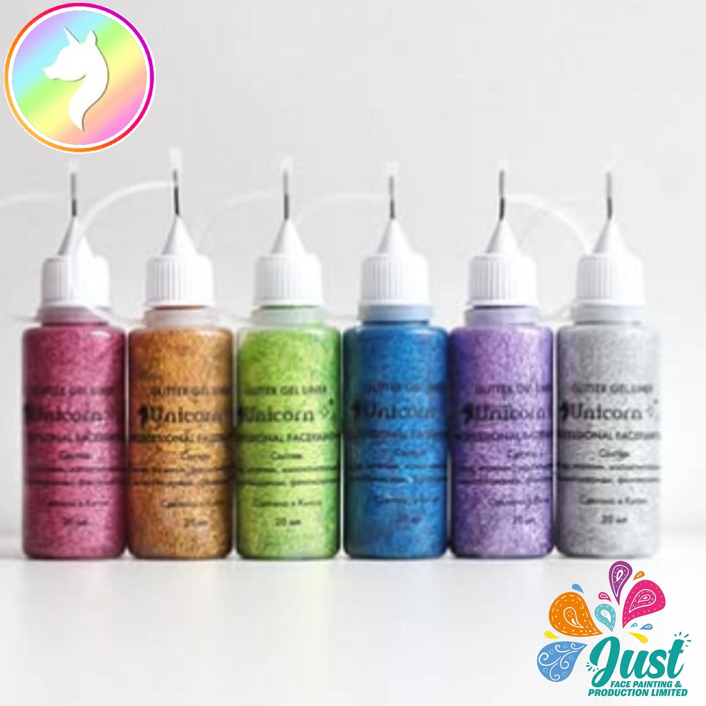 Unicorn Glitter - Gel Glitter Liner Unicorn - Gold & Silver