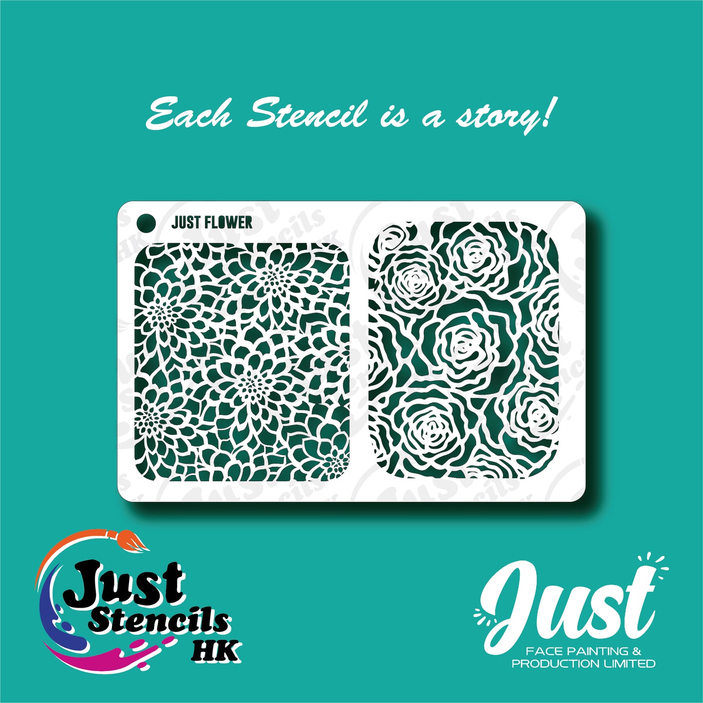 Just Stencils - Flower Pattern
