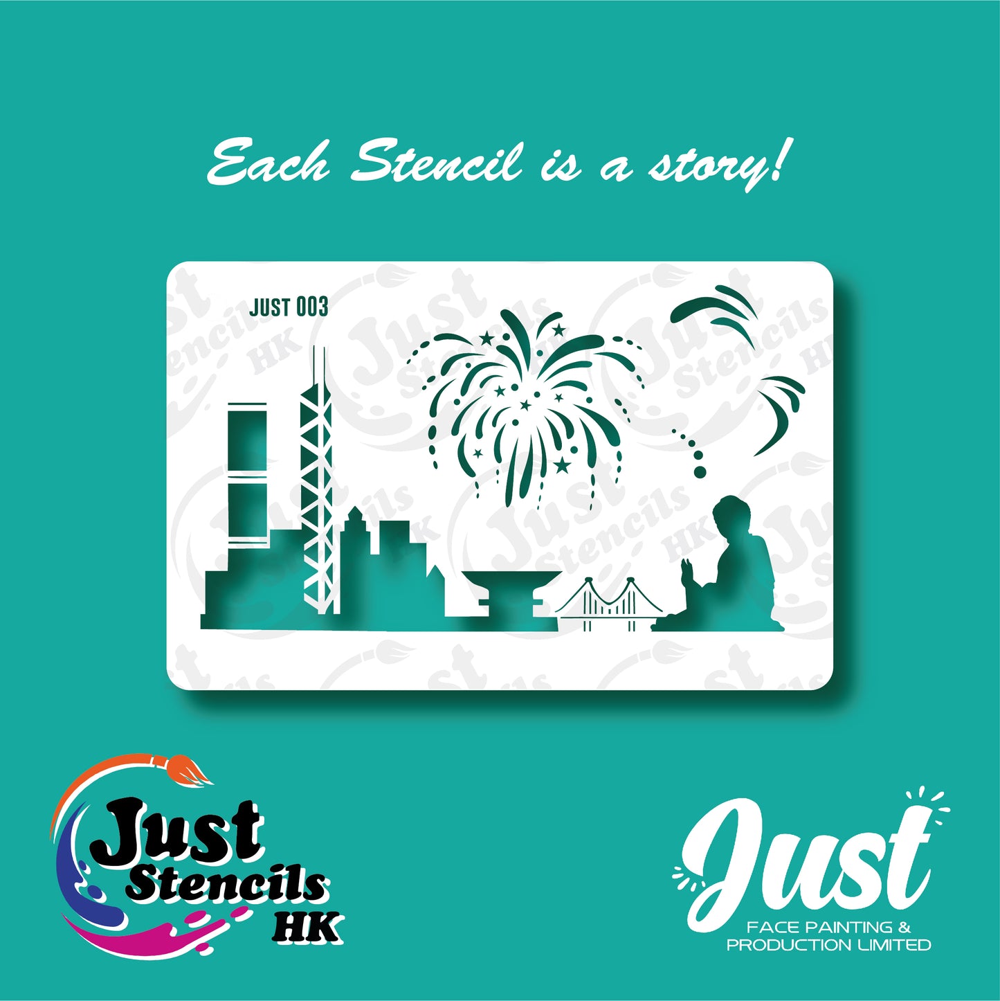 Just Stencils - JUST003 Beautiful Hong Kong