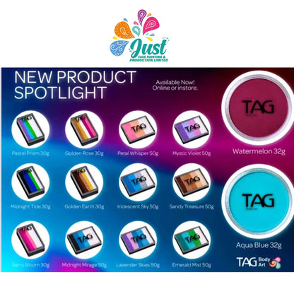 TAG Body Art - FACE AND BODY PAINT PALETTE - Regular Palette 12 x 10g Face and Body Paint