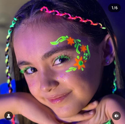 Diamond FX Face & Body Paints - Neon Green (30g) UV effect