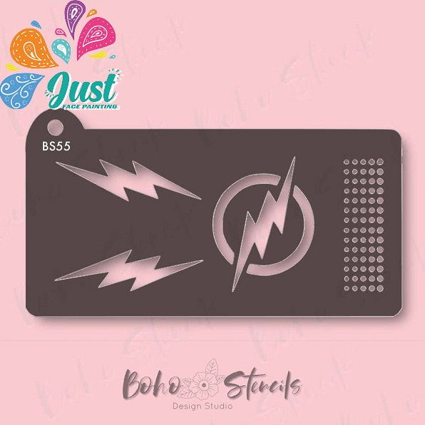 BOHO Stencils - BS055 Lightning Hero