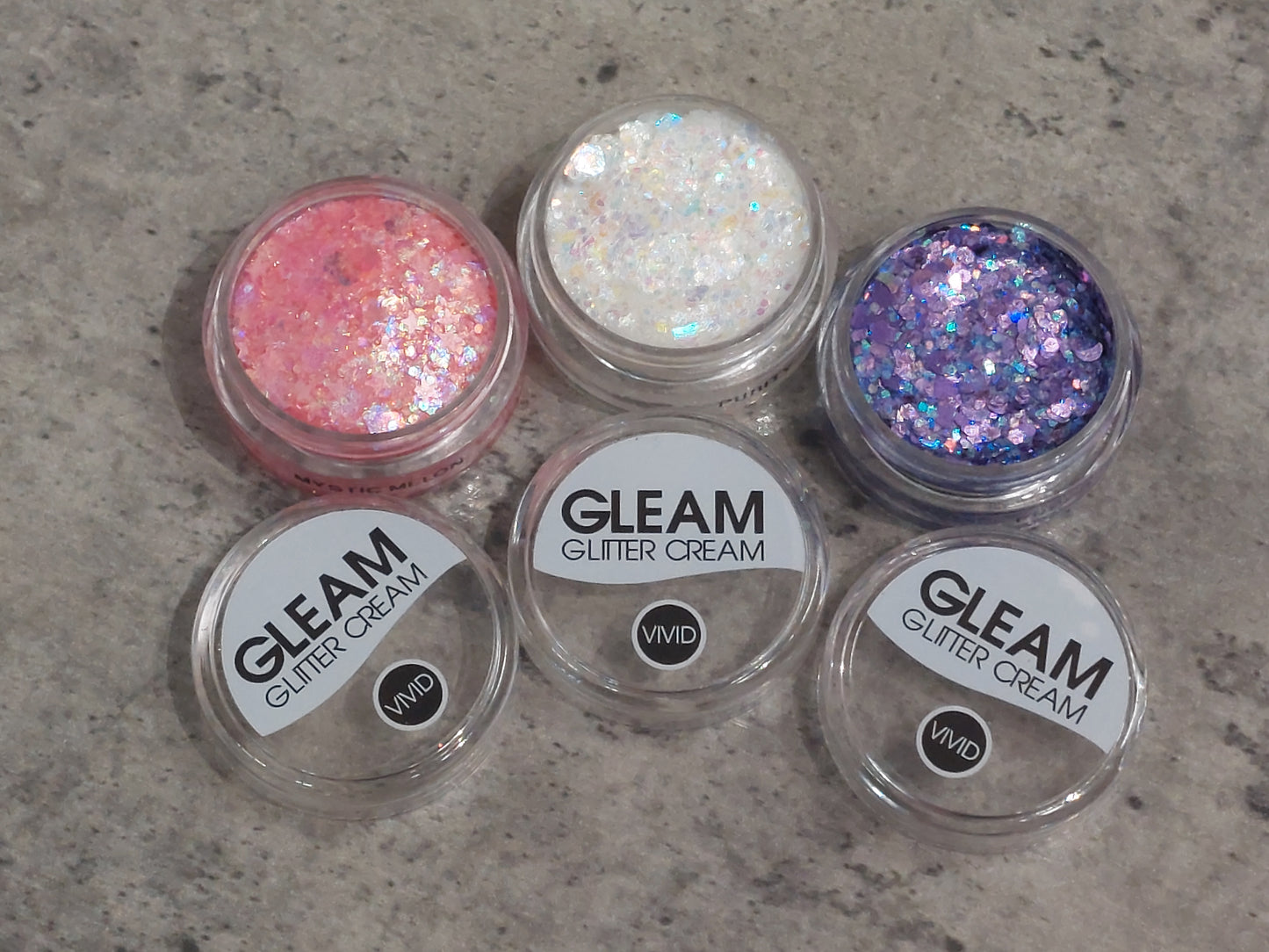 Vivid Glitter Glitter Cream - Mystic Melon - Gleam Chunky Glitter Cream (10g)