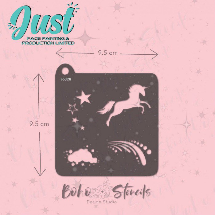 BOHO Stencils - BS0328 Unicorn on the Sky