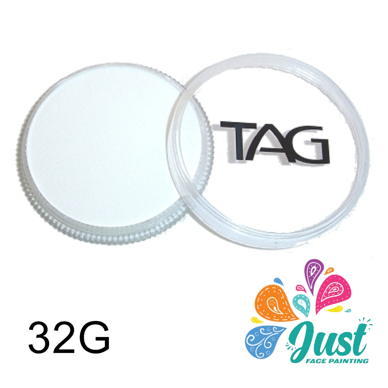 TAG Body Art - FACE AND BODY PAINT - Regular WHITE (32g / 50g / 90g)