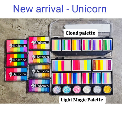 Unicorn Split Cake 50g - Аквагрим Unicorn Face Painting Yoghurt (UV effect)