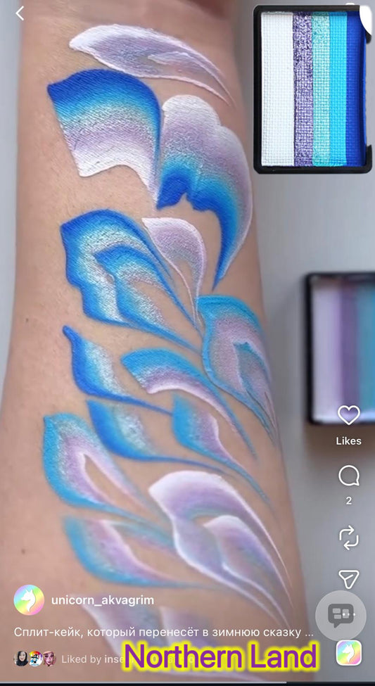 Unicorn Split Cake 30g - Аквагрим Unicorn Face Painting Northern Land