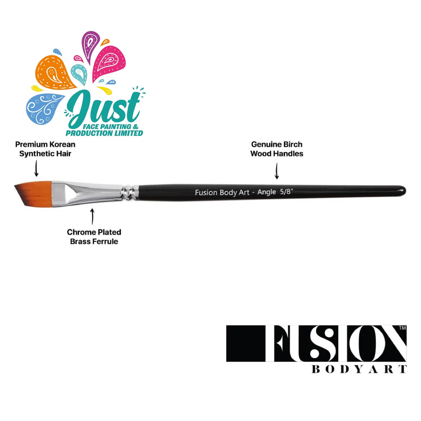 Fusion brush - FUSION BODY ART BRUSH 5/8 LONG ANGLE
