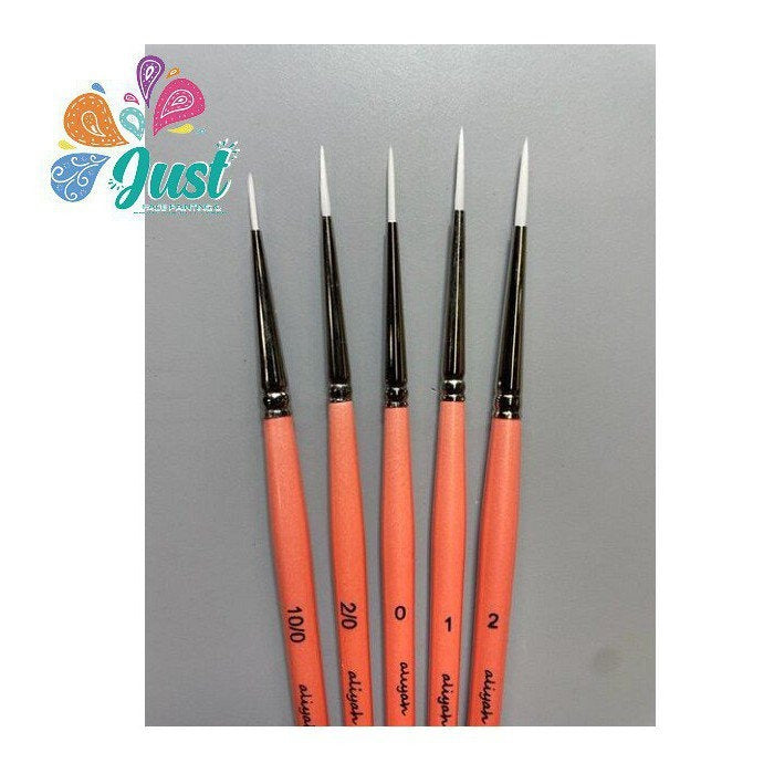 Aliyah 1730 Liner White Taklon Brush (1pc / set - 5pcs)  (linework recommend)