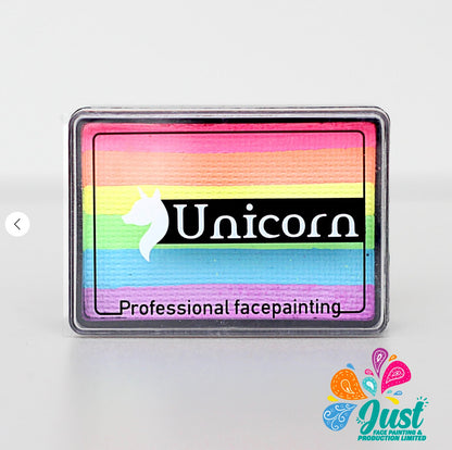 Unicorn Split Cake 30g - Аквагрим Unicorn Face Painting Tenderness (Soft rainbow)
