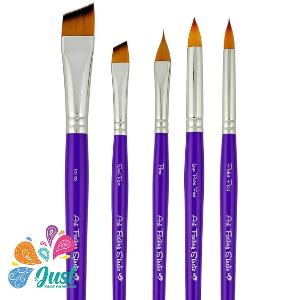 Art Factory Brush - Art Factory Studio Face Paint Brush | Flower Essentials 5pk Set