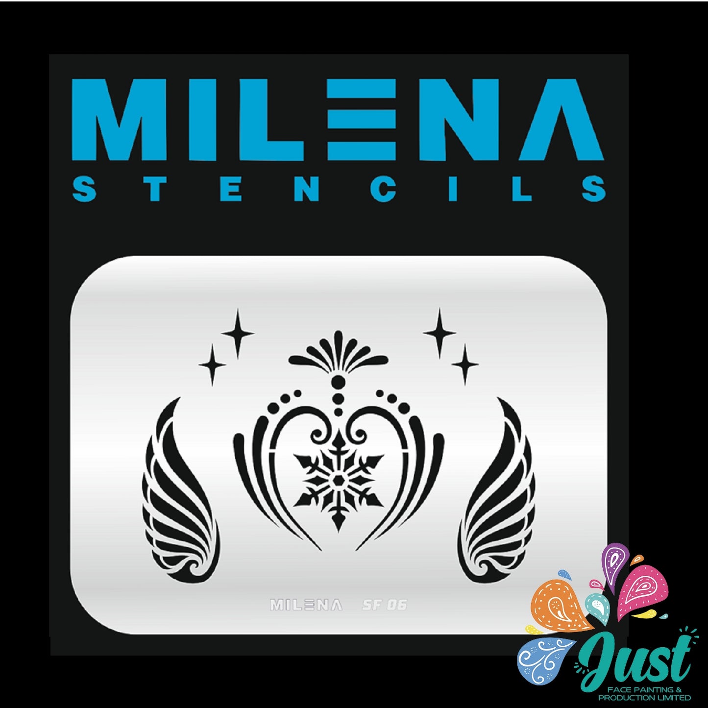 Sparkling Faces - The Ultimate Face Painting Guide - Magical Christmas Designs by Milena Potekhina with 3 stencils