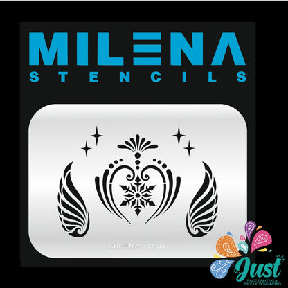 Sparkling Faces - The Ultimate Face Painting Guide - Magical Christmas Designs by Milena Potekhina with 3 stencils