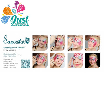 Superstar - Aqua Face- and Bodypaint palette 12 colours DUO SHIMMER- AND PASTEL COLOURS