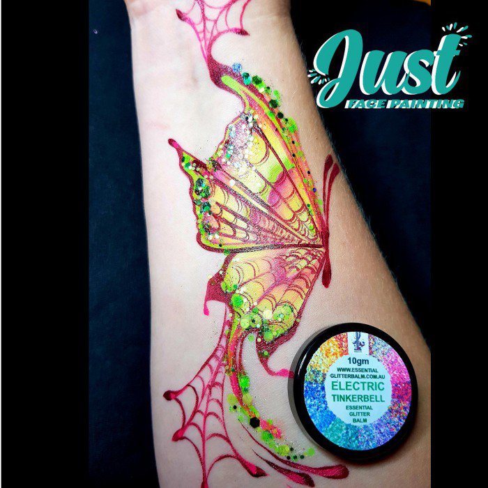 Essential Glitter Balm - ELECTRIC TINKERBELL (10g) - UV effect