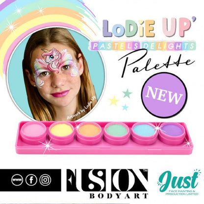 Fusion Face Painting Palette - Elodie's Pastel Delights Palette