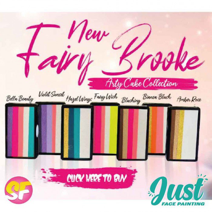 Sillyfarm - FAIRY BROOKE COLLECTION ARTY BRUSH CAKE - Bella Beauty (1 pc / set of 7)