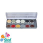 Superstar - Aqua Face- and Bodypaint palette 12 colours FEARSOME FACES by Matteo Arfanotti