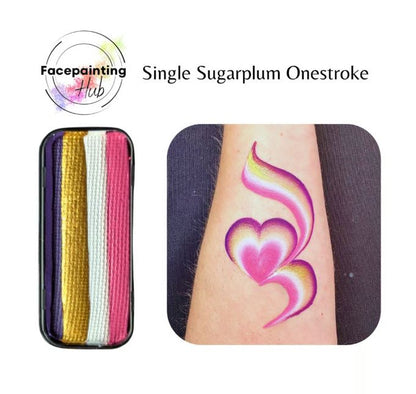 Face Painting Hub OneStroke Rainbow Cake - Rainbow, Rose, Skull