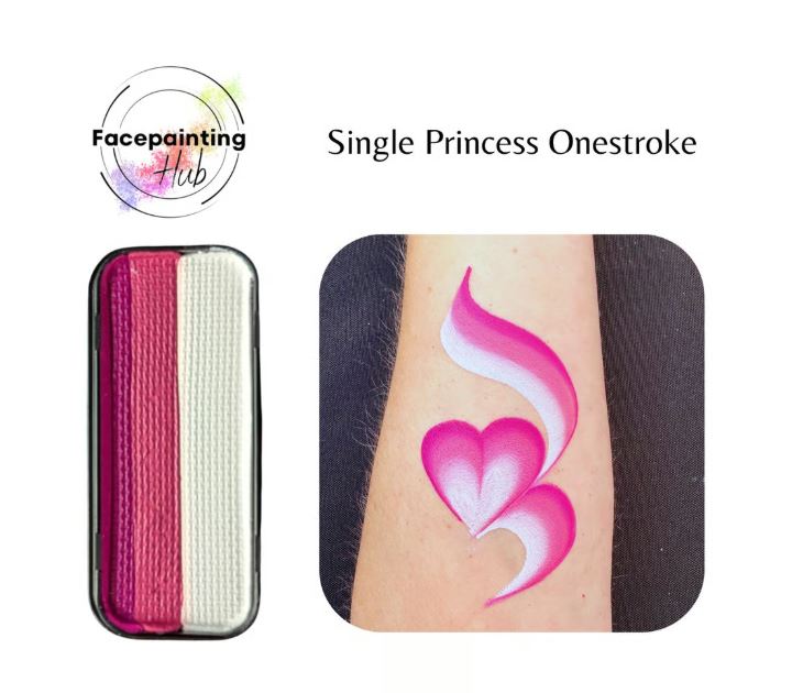 Face Painting Hub OneStroke Rainbow Cake - Rainbow, Rose, Skull