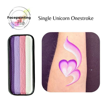 Face Painting Hub OneStroke Rainbow Cake - Rainbow, Rose, Skull