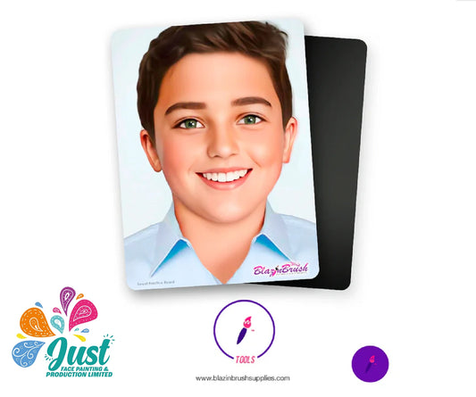 Blazin Brush - Sweet practice - Face painting Board  BOY *Augusto* (Double - sided)