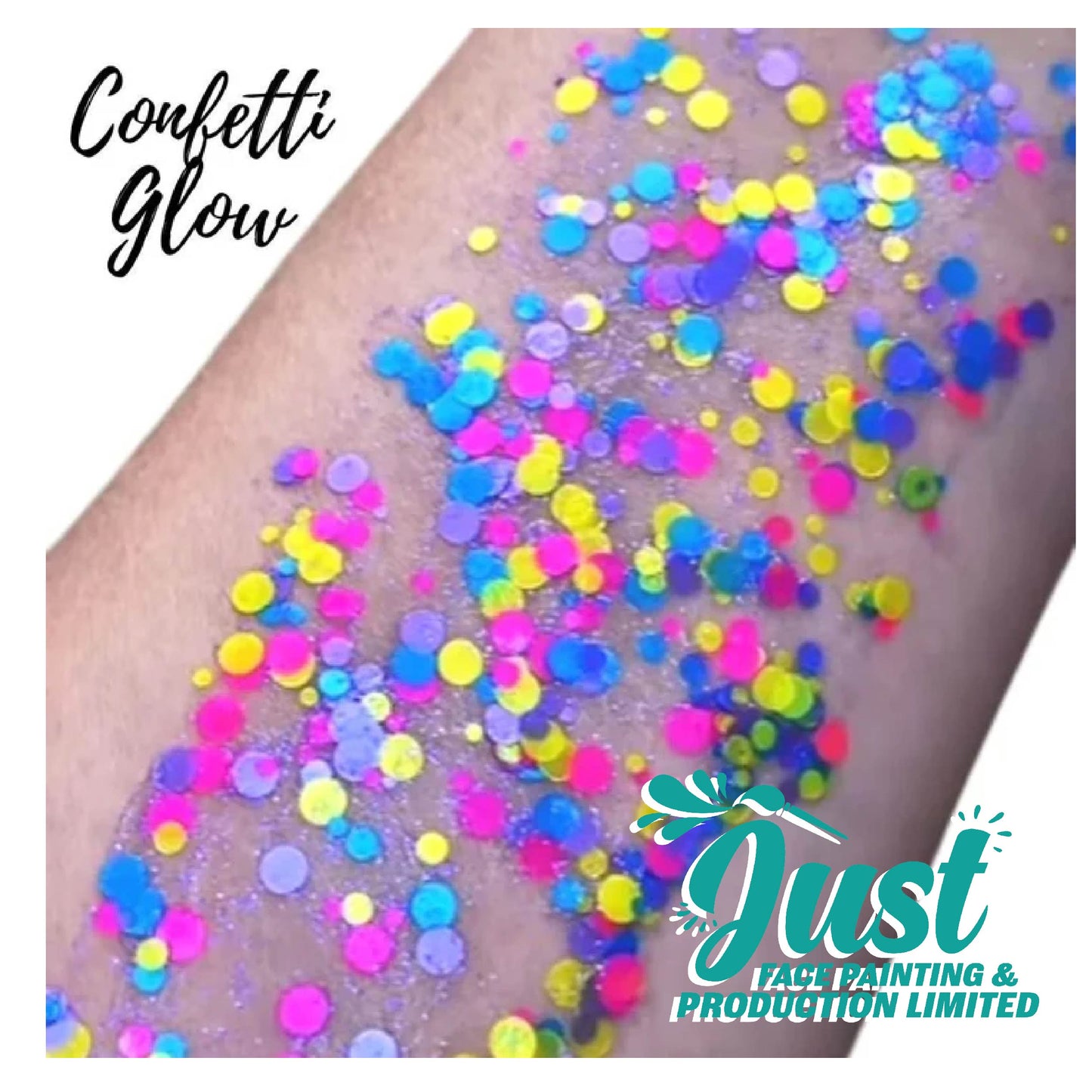 Art Factory Glitters - Festival Glitter Gel — Confetti Glow (UV Reactive)