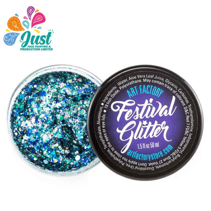 Art Factory Glitters - Festival Glitter Gel — Frost (Icy Blue & Silver)