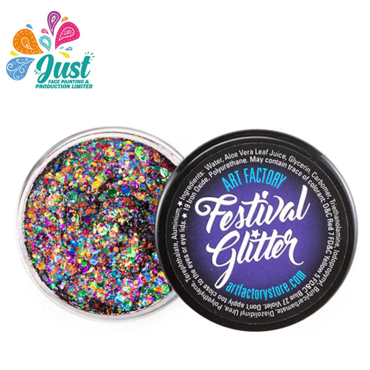 Art Factory Glitters - Festival Glitter Gel — Rainbow Pride (Holographic Rainbow)