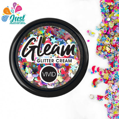 Vivid Glitter Glitter Cream - Festivity - Gleam Chunky Glitter Cream (10g)