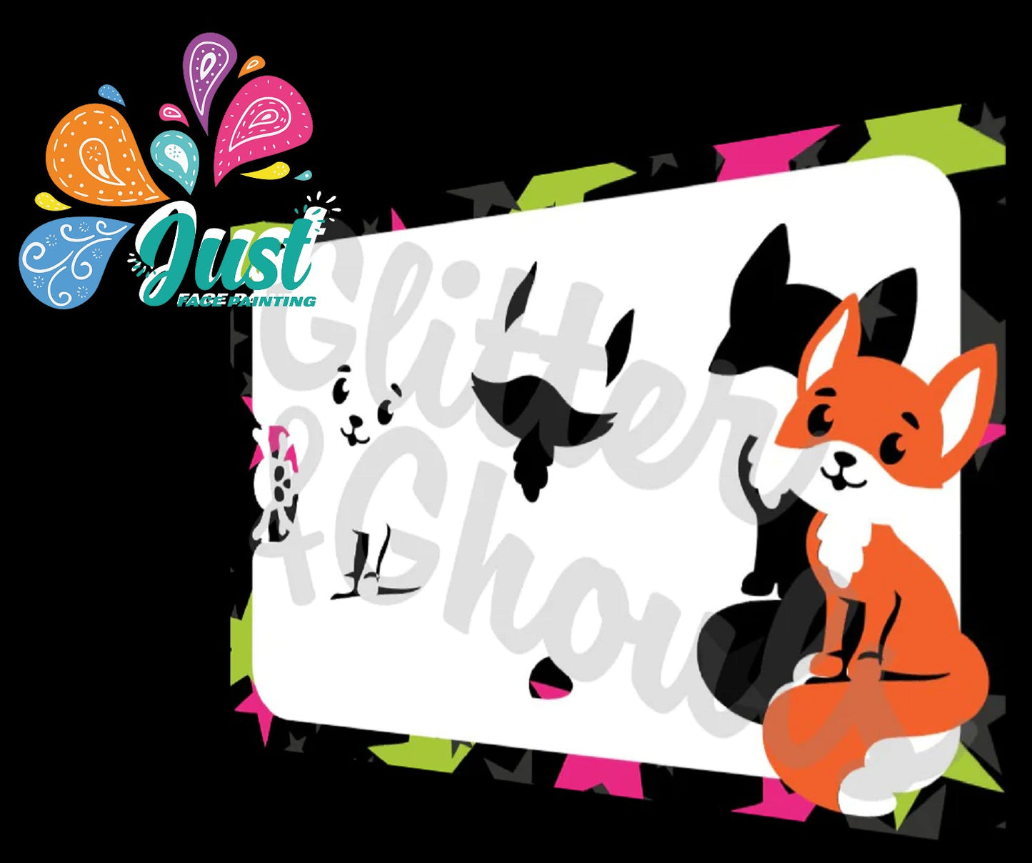 Glitter & Ghouls Stencils - Fox SBS