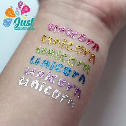 Unicorn Glitter - Gel Glitter Liner Unicorn - Gold & Silver