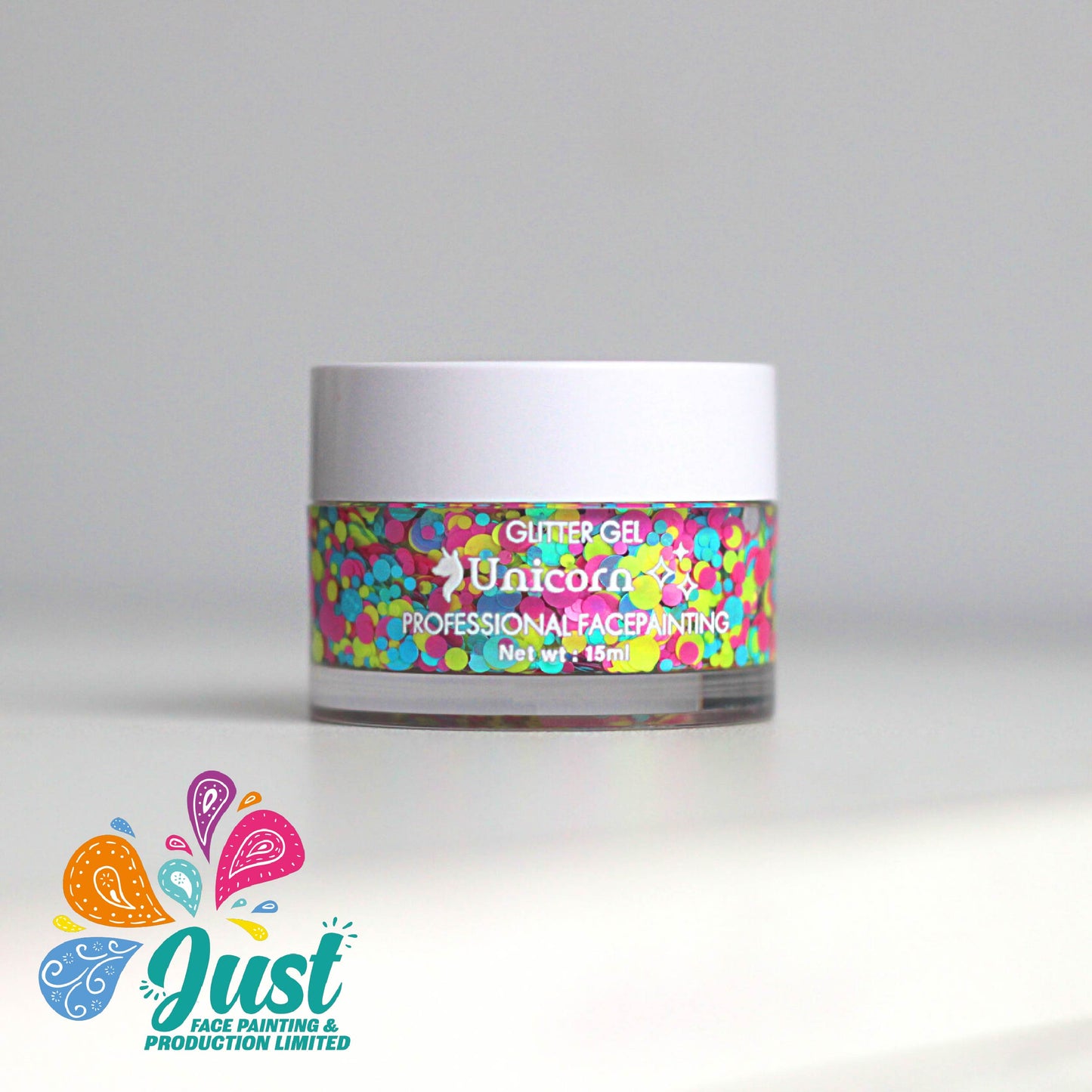 Unicorn Glitter - Cream - glitter Unicorn Neon Confetti (UV effect) DM30