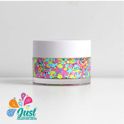 Unicorn Glitter - Cream - glitter Unicorn Neon Confetti (UV effect) DM30