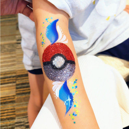 Glitter Tattoo stencil set (20 pcs) - Halloween and Christmas Limited Edition
