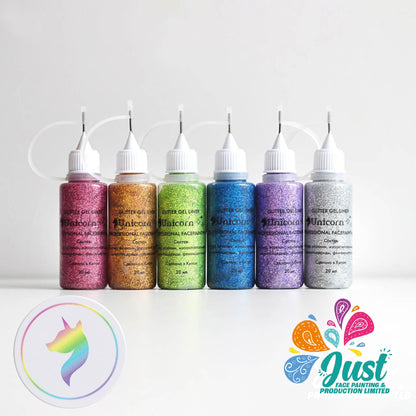 Unicorn Glitter - Gel Glitter Liner Unicorn - Gold & Silver