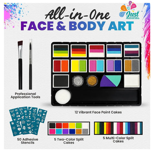Fusion Body Art - Perfect Face Painting Kit