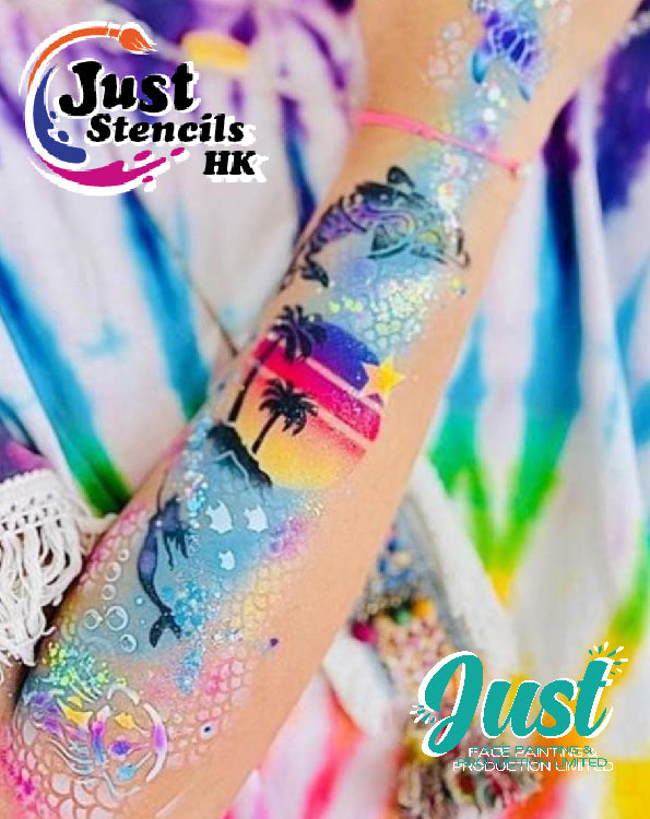 Just Stencils - Hawaii Sunset