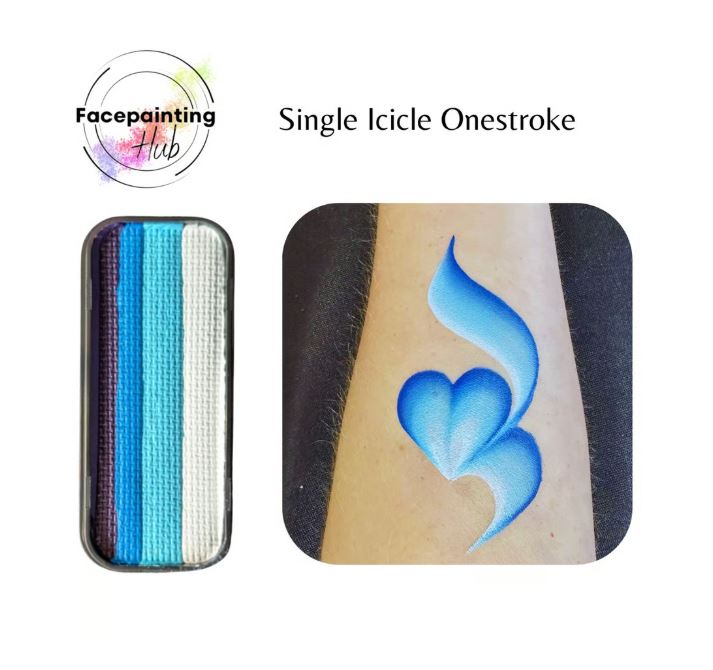 Face Painting Hub OneStroke Rainbow Cake - Rainbow, Rose, Skull