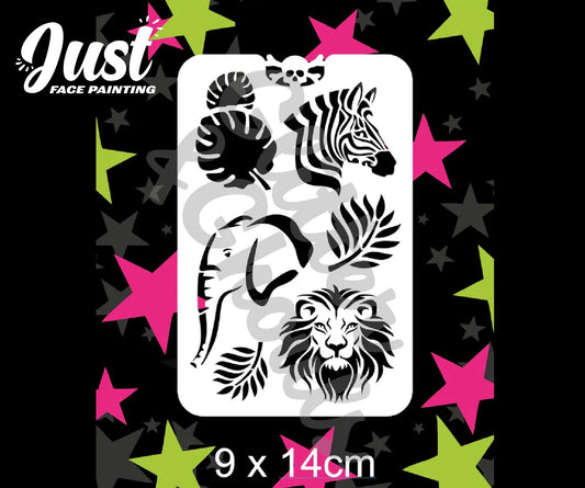 Glitter & Ghouls Stencils - Jungle Fever