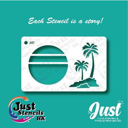 Just Stencils - Hawaii Sunset