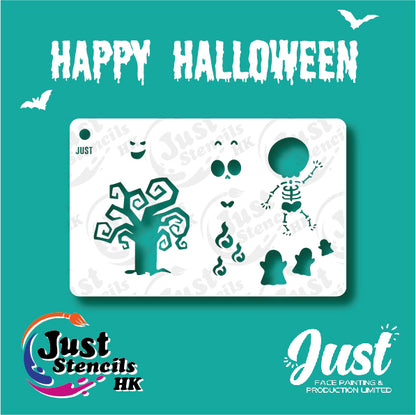 Just Stencils - Halloween Stencils - HA09 - Cool Devil (1 no / 9 nos per set)