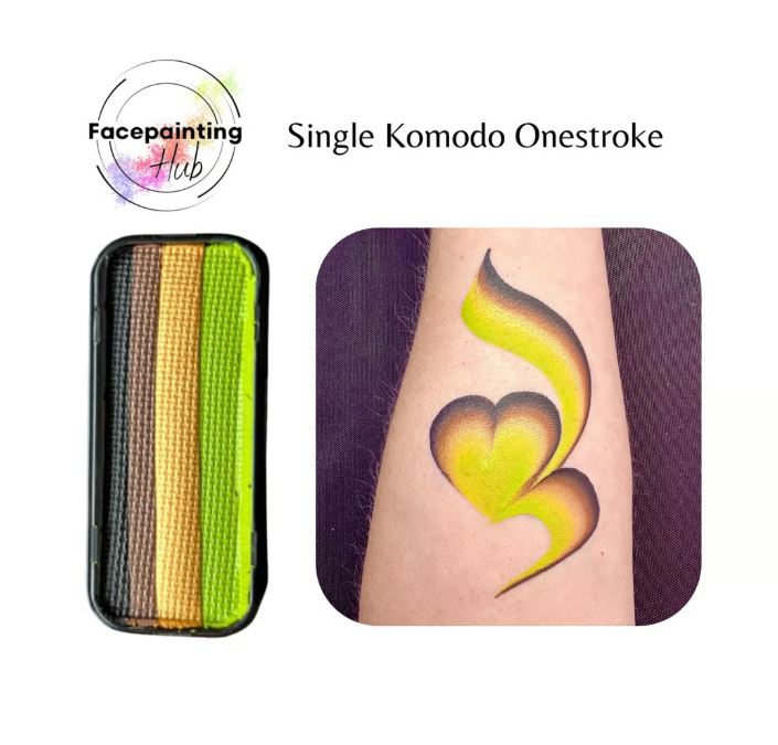 Face Painting Hub OneStroke Rainbow Cake - Rainbow, Rose, Skull