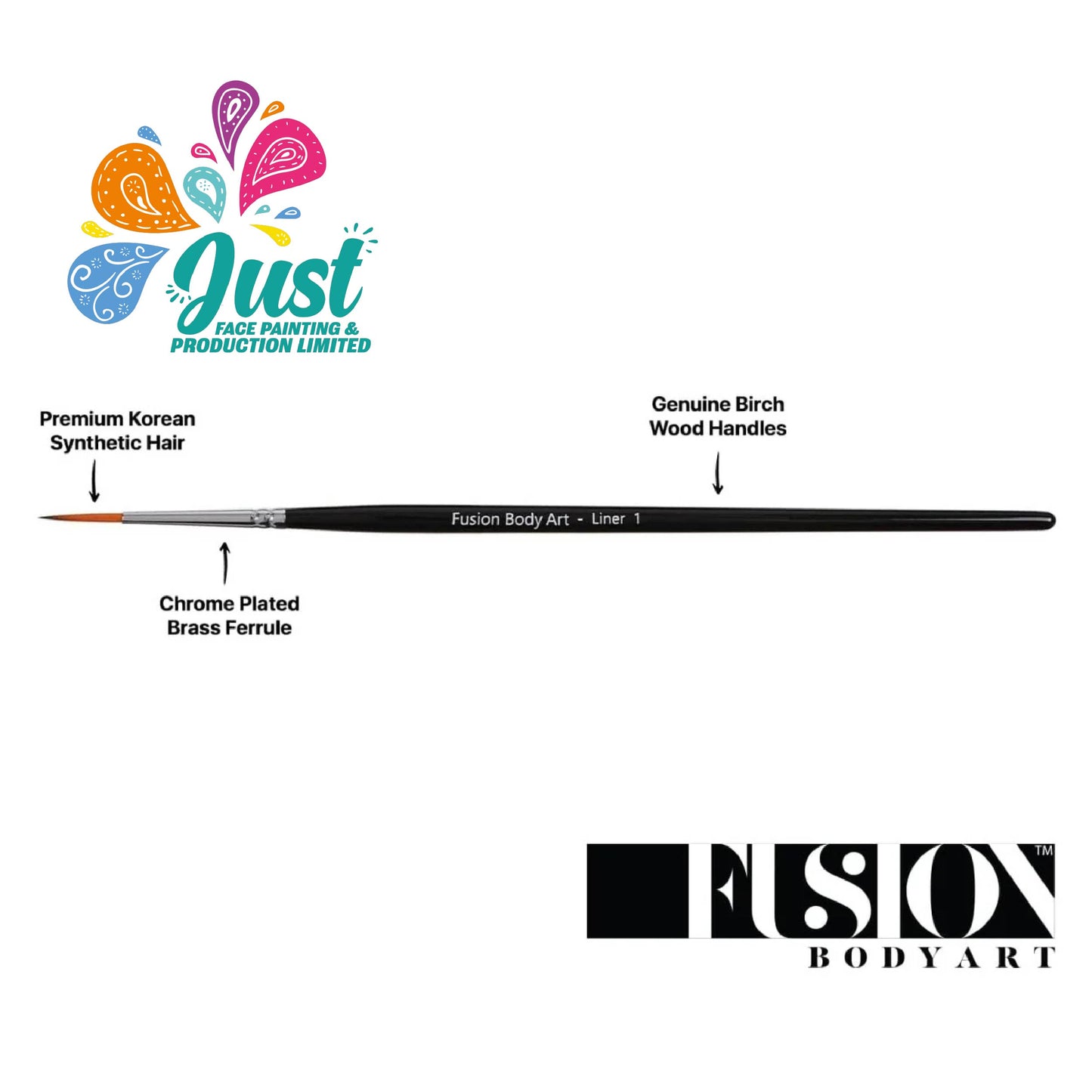 Fusion brush - FUSION BODY ART BRUSH - LINER BRUSH 1