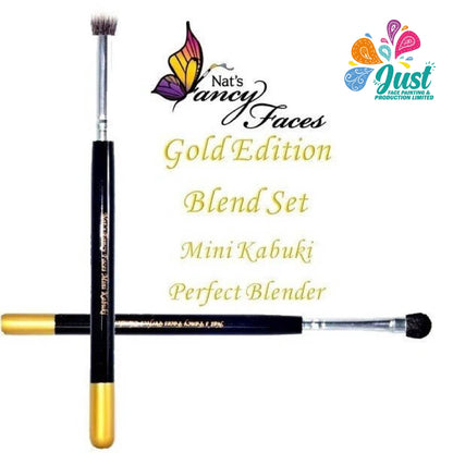 Fusion brush - Nat's Gold Edition - Face Painting Mini Kabuki & Perfect Blender Set