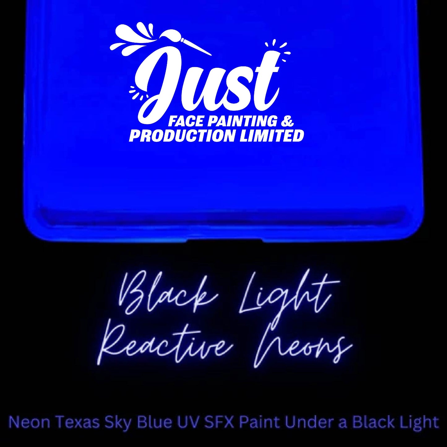 GTX Face Paint - Texas Sky Blue  - NEON - 60 g (UV effect)