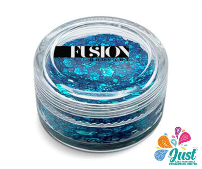 Fusion Body Art | Glitter Cream - Ocean Drive 10mL (Blue)