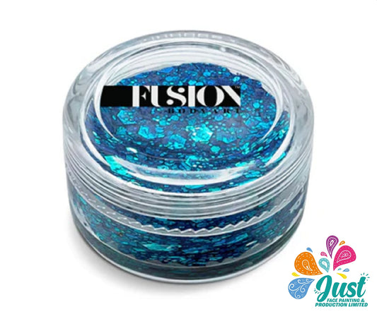 Fusion Body Art | Glitter Cream - Ocean Drive 10mL (Blue)