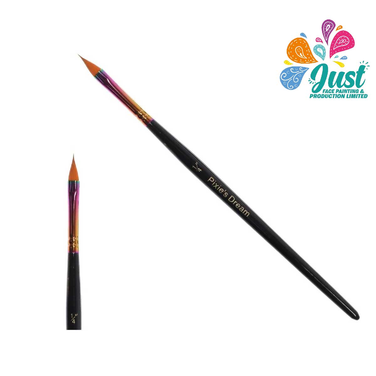 Fusion brush - Pixie's Dream Petal Flora Face Paint Brush 1/4 Inch